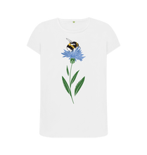 Load image into Gallery viewer, White Printed T-shirt Front