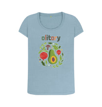 Load image into Gallery viewer, Stone Blue Woman's Olitory T-Shirt