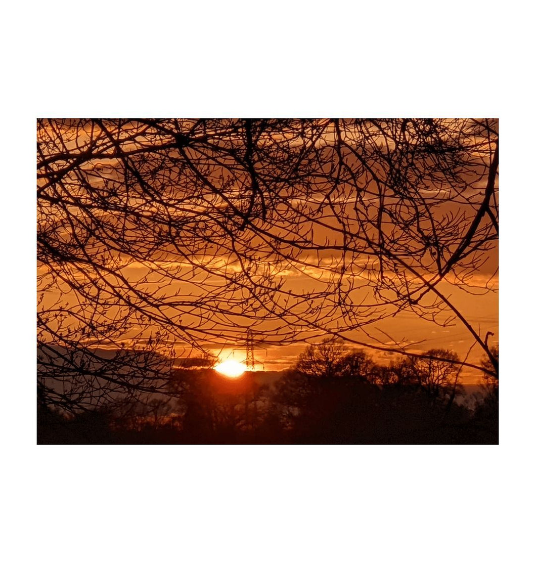 White Sunset - Sussex - 2022 April - Print